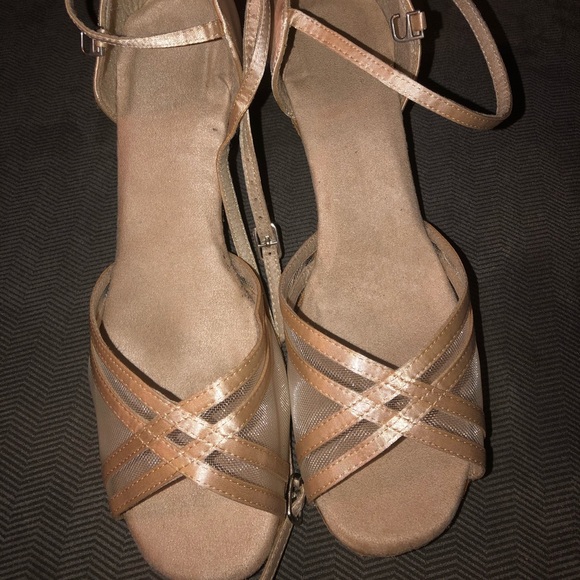 Performance Satin Dance Shoes - Picture 1 of 4